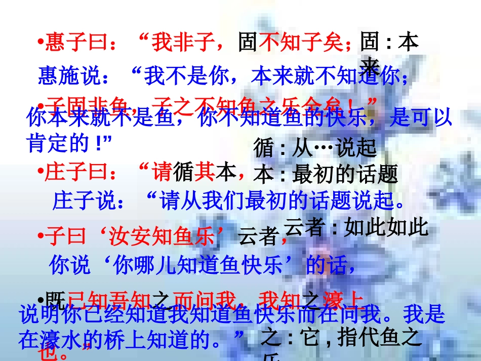 《庄子与惠子游于濠梁》PPT课件[部编版九年级语文下册]_第3页