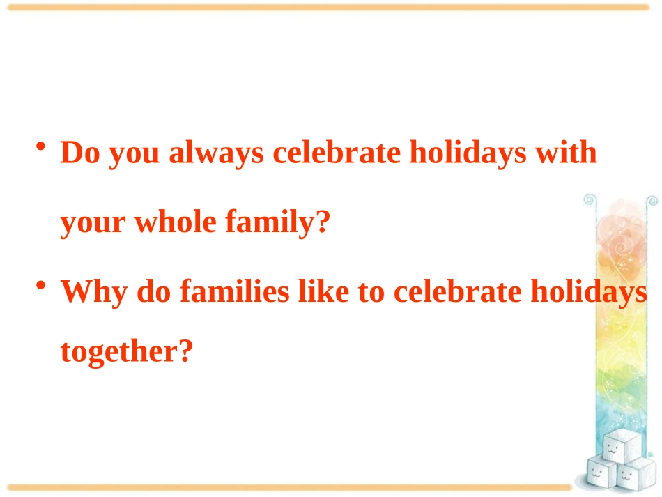 《Happy Thanksgiving!》Families Celebrate Together PPT课件_第3页