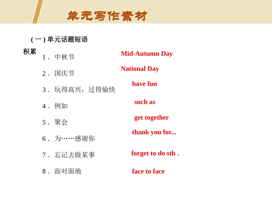 《Writing》Families Celebrate Together PPT课件_第3页