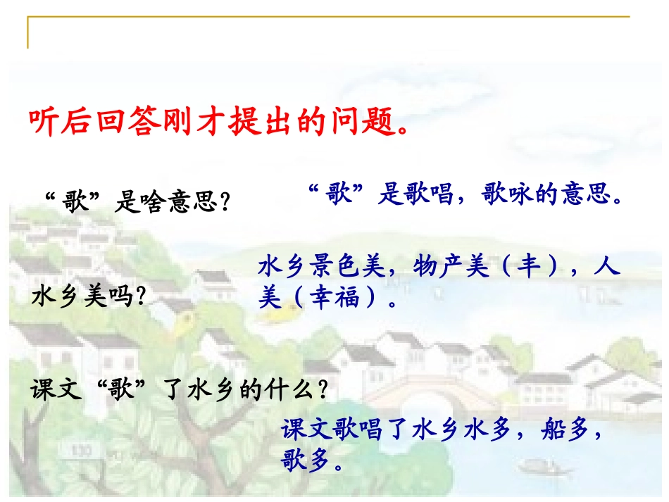 《水乡歌》PPT课件[北师大版一年级语文下册]_第3页