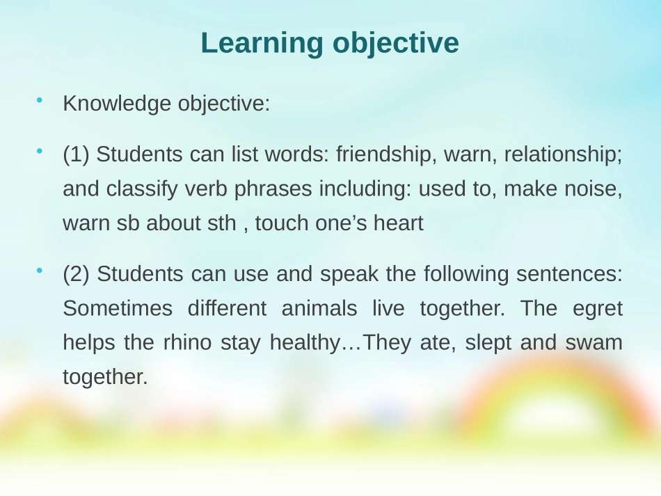 《Friendship Between Animals》Animals Are Our Friends PPT课件_第2页