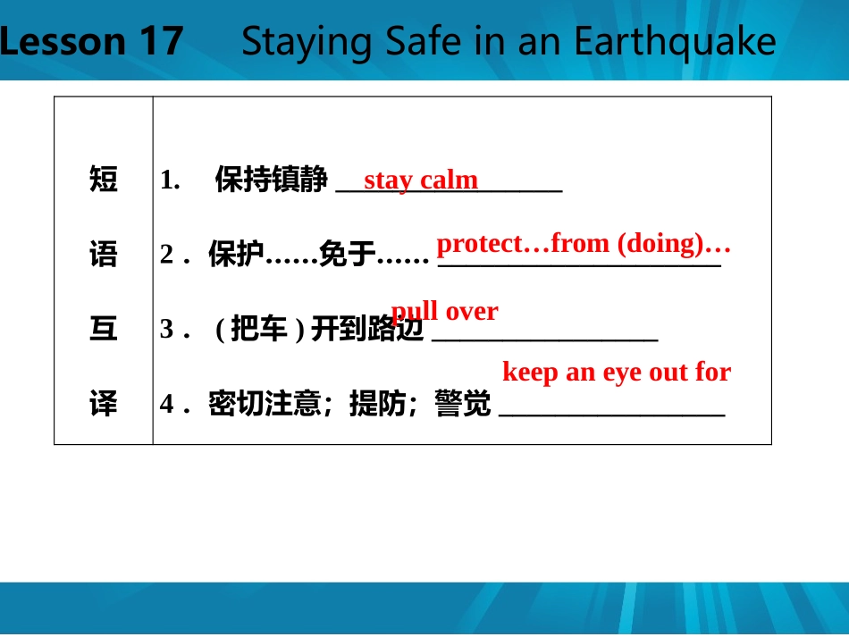 《Staying Safe in an Earthquake》Safety PPT课件_第3页