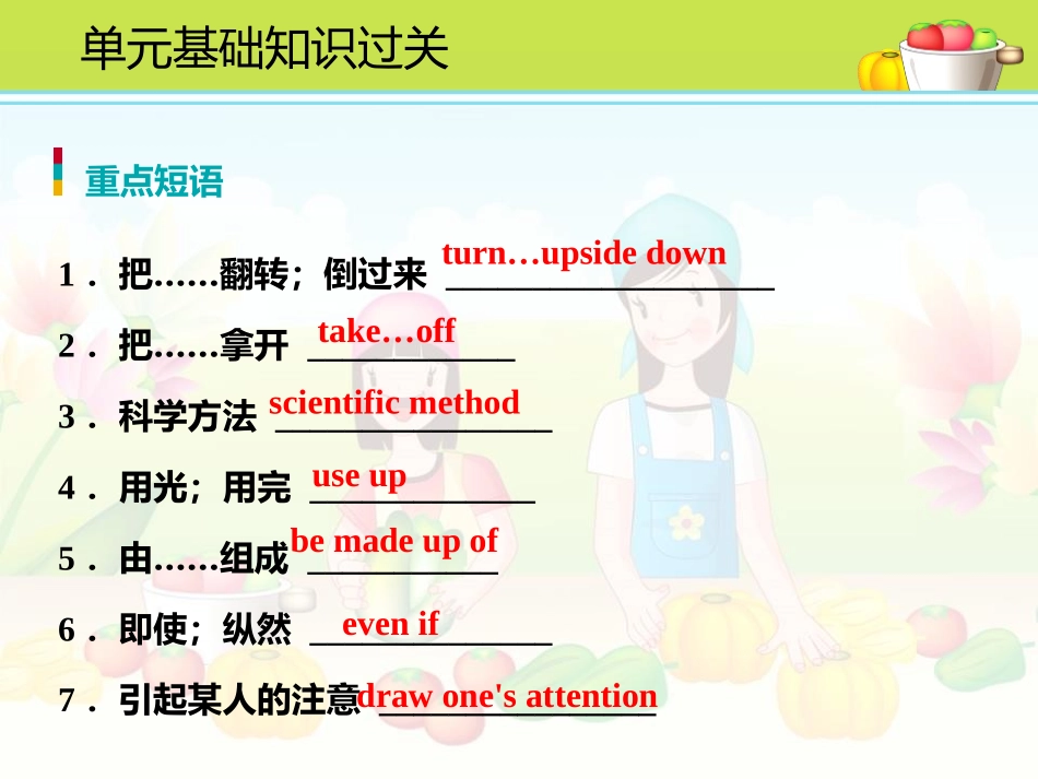 《单元基础知识过关》Look into Science! PPT课件_第3页