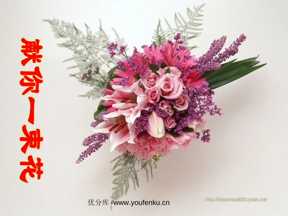 《献你一束花》PPT课件[北师大版五年级语文下册]_第1页