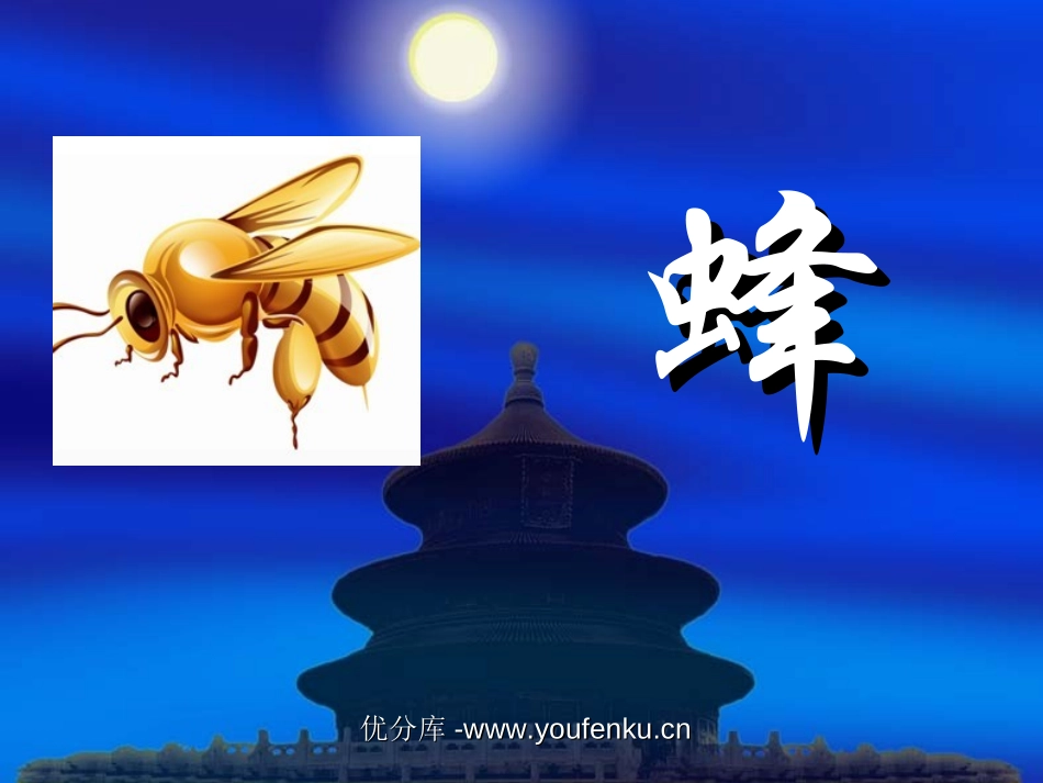 《蜂》PPT课件[北师大版五年级语文下册]_第1页