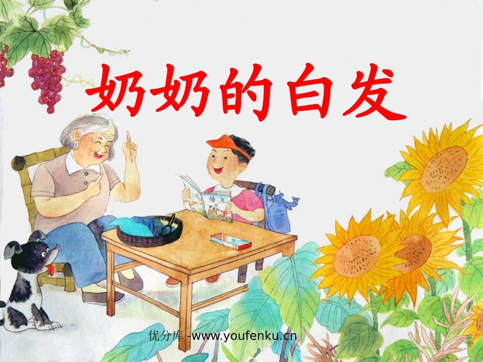《奶奶的白发》PPT课件[苏教版一年级语文下册]_第1页
