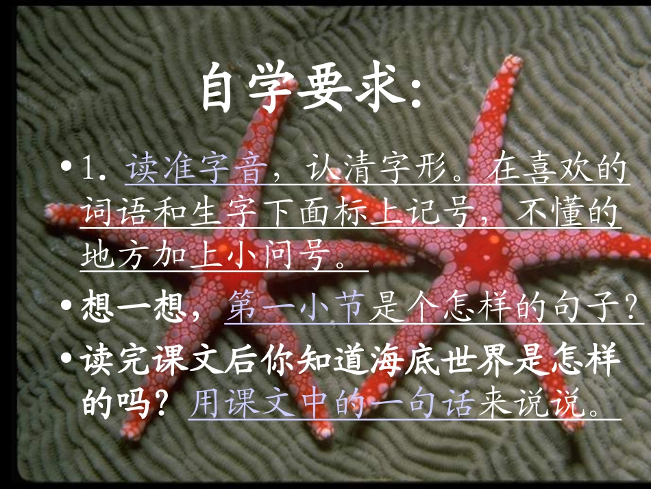 《海底世界》PPT课件[苏教版三年级语文下册]_第2页