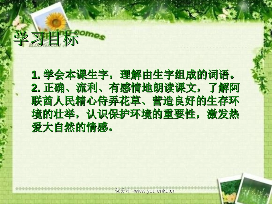 《沙漠中的绿洲》PPT课件[苏教版四年级语文下册]_第2页