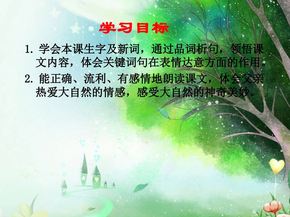 《父亲树林和鸟》PPT课件[西师大版三年级语文下册]_第2页