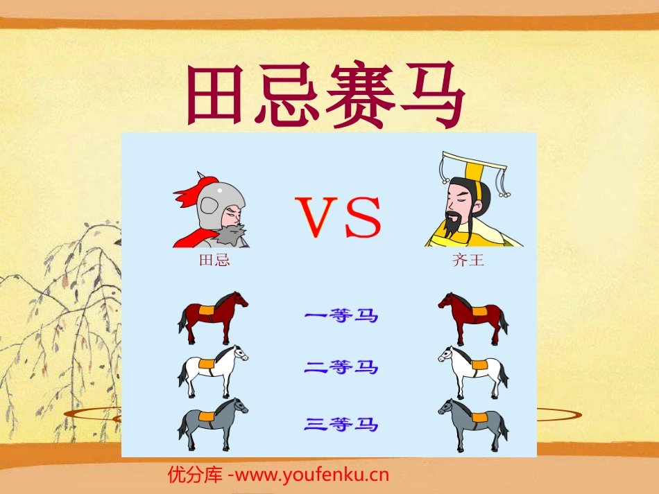 《田忌赛马》PPT课件[西师大版四年级语文下册]_第1页