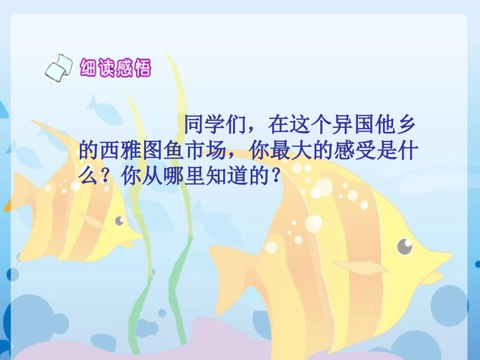 《鱼市场的快乐》PPT课件[西师大版四年级语文下册]_第2页