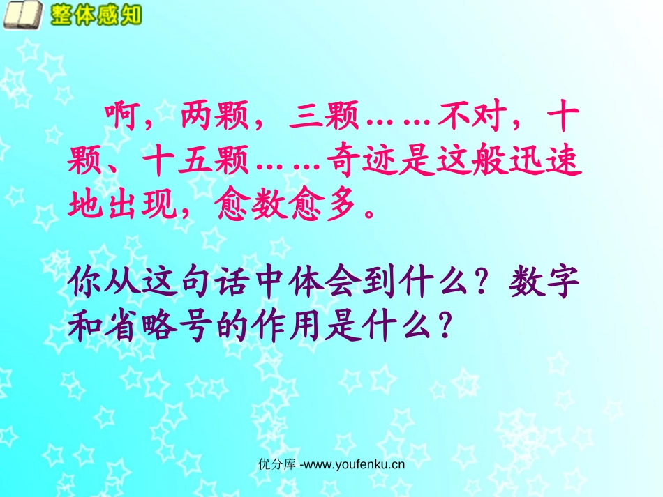 《天上的星星》PPT课件[西师大版五年级语文下册]_第3页
