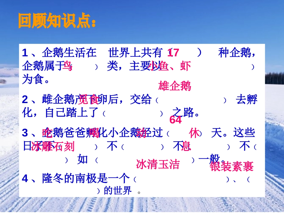 《企鹅爸爸》PPT课件[西师大版六年级语文下册]_第2页