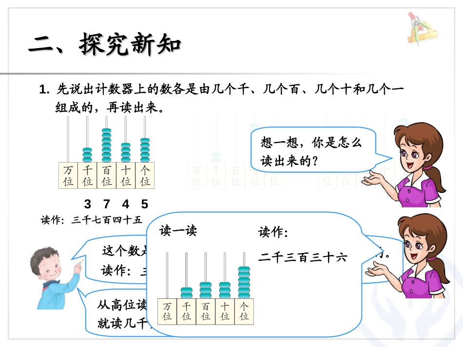 《读数写数》万以内数的认识PPT课件[人教版二年级数学下册]_第3页