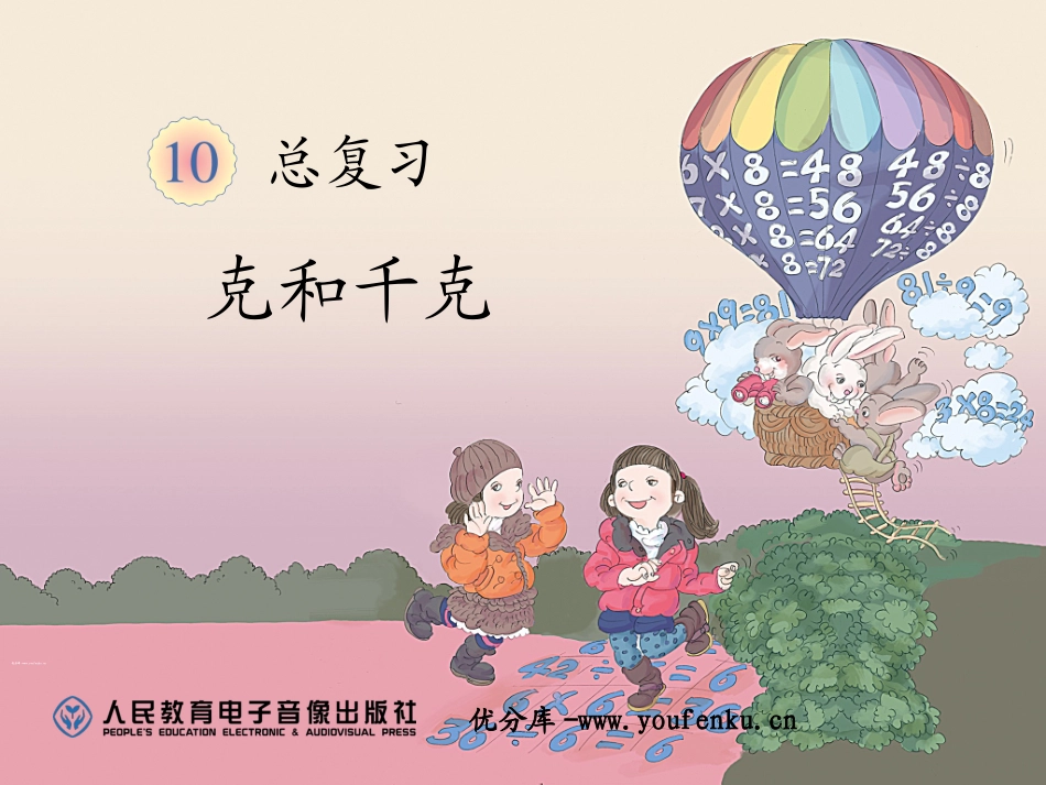 《克和千克》总复习PPT课件[人教版二年级数学下册]_第1页