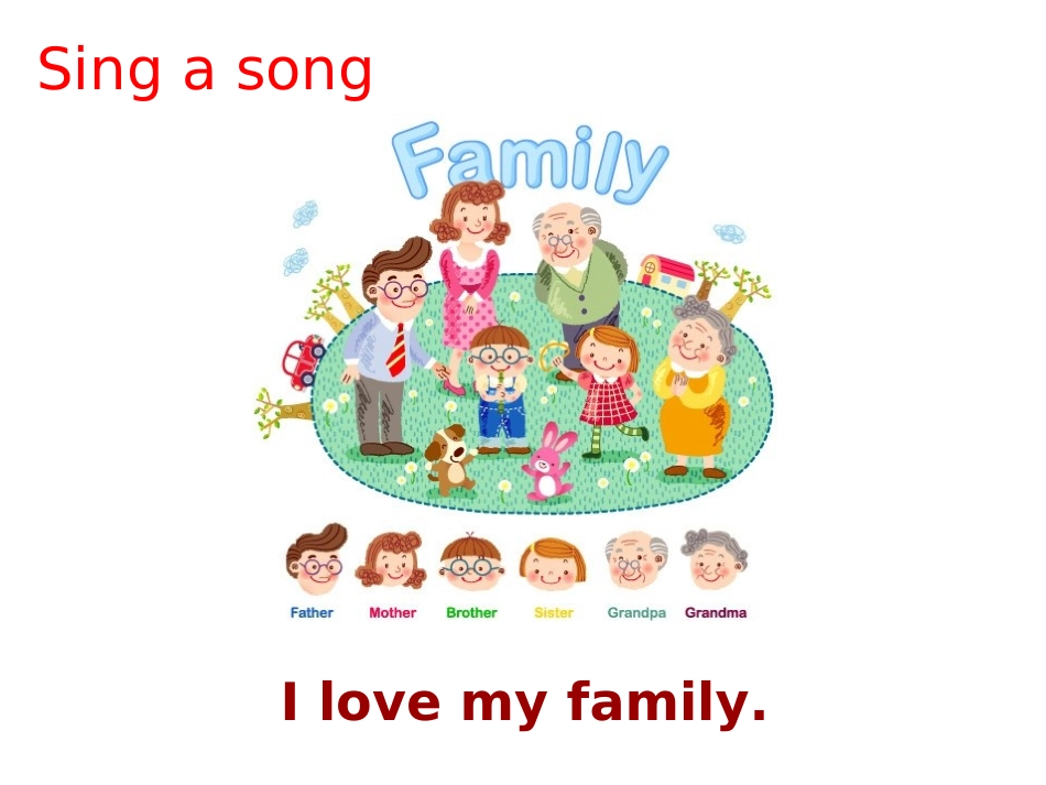 《My family》第六课时PPT课件[人教版三年级英语]_第2页