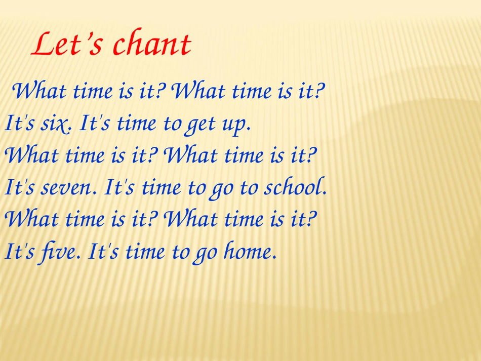 《What Time Is It?》第二课时PPT课件_第3页
