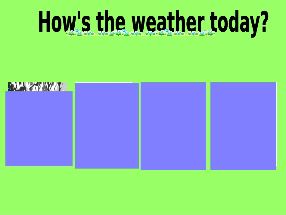 《Weather》第五课时PPT课件[人教版四年级英语下册]_第3页