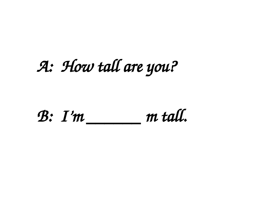 《How Tall Are You》第三课时PPT课件_第2页