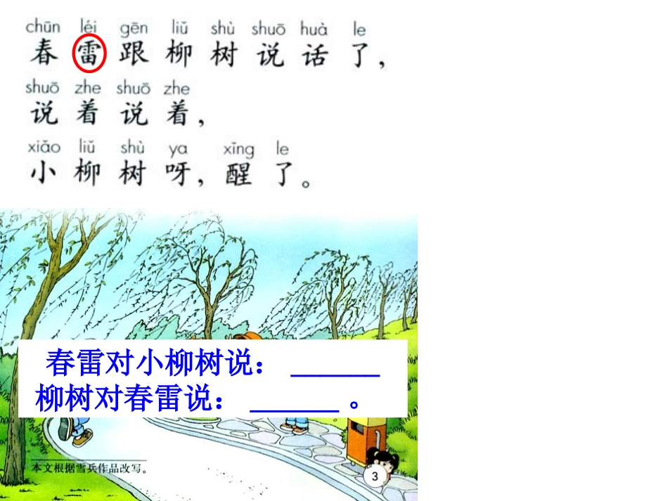 《柳树醒了》PPT课件[部编版一年级语文下册]_第2页