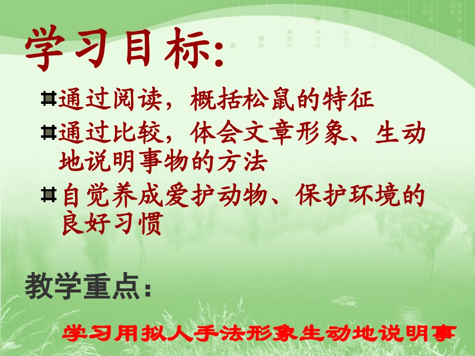 《松鼠》PPT课件[北师大版三年级语文下册]_第2页