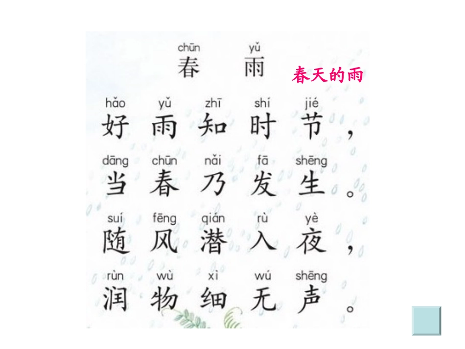《春雨》PPT课件[苏教版二年级语文下册]_第2页