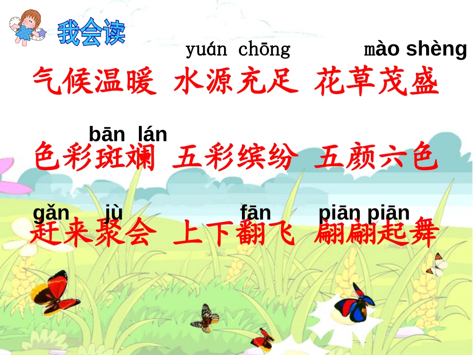 《台湾的蝴蝶谷》PPT课件[苏教版二年级语文下册]_第3页