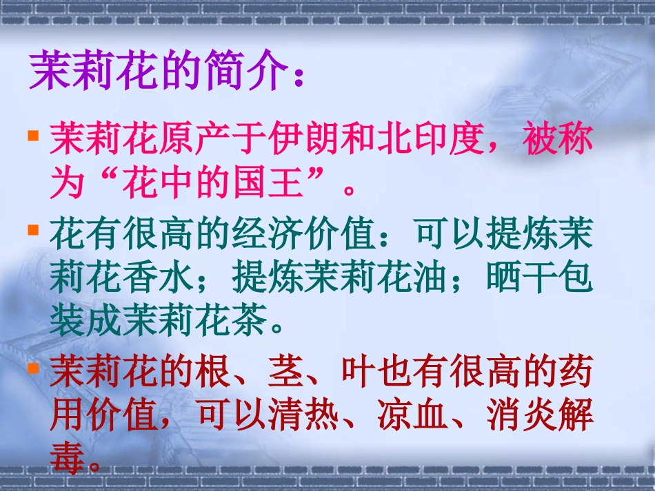 《爱如茉莉》PPT课件[苏教版五年级语文下册]_第3页