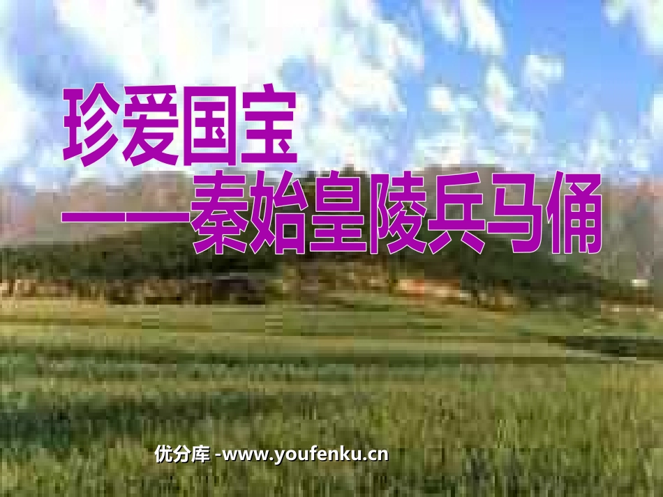 《珍爱国宝-秦始皇陵兵马俑》PPT课件[四年级美术下册]_第1页