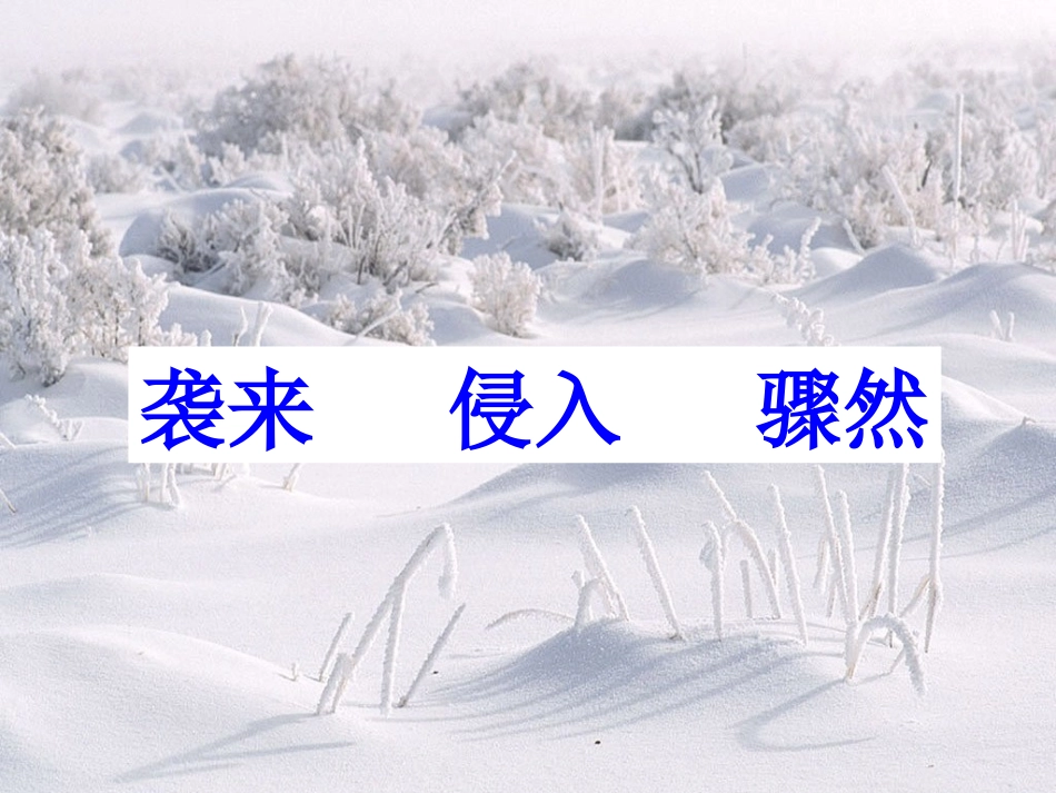《瑞雪图》PPT课件[北师大版四年级语文上册]_第3页
