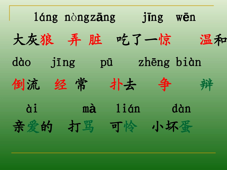 《狼和小羊》PPT课件[苏教版二年级语文上册]_第2页