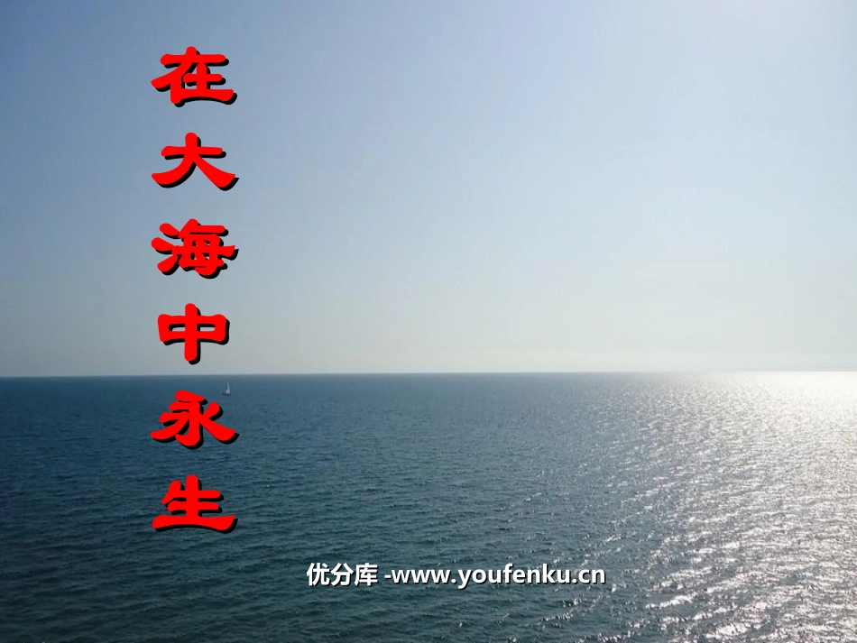 《在大海中永生》PPT课件[苏教版五年级语文上册]_第1页