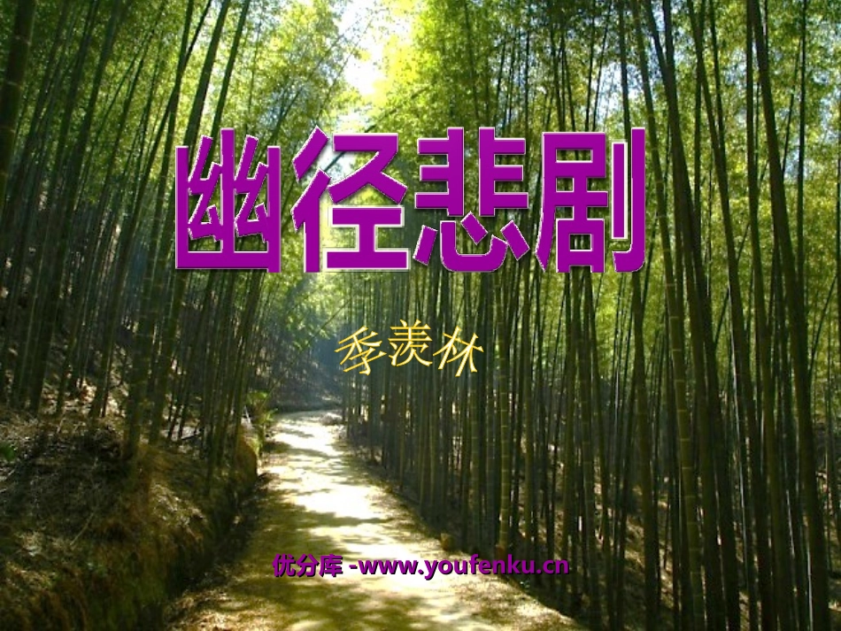 《幽径悲剧》PPT课件[苏教版八年级语文上册]_第1页