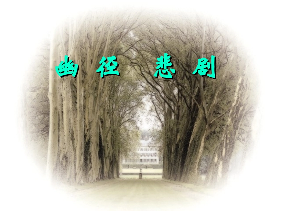 《幽径悲剧》PPT课件[苏教版八年级语文上册]_第2页