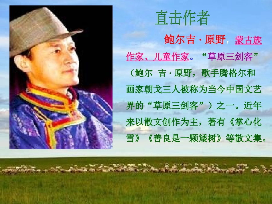 《静默草原》PPT课件[北师大版八年级语文上册]_第2页