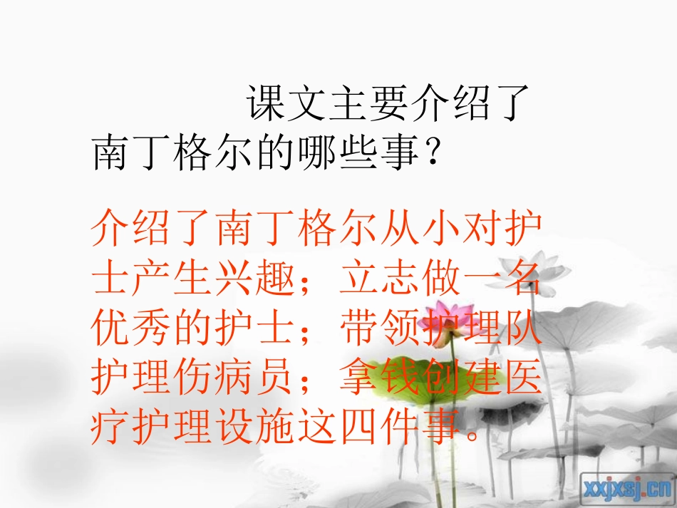 《提灯女神》PPT课件[西师大版六年级语文上册]_第2页