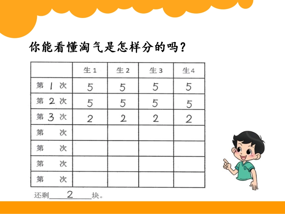 《分糖果》分一分与除法PPT课件[北师大版二年级数学上册]_第3页