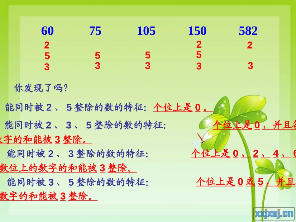 《2、3、5的倍数的特征》因数和倍数PPT课件_第2页