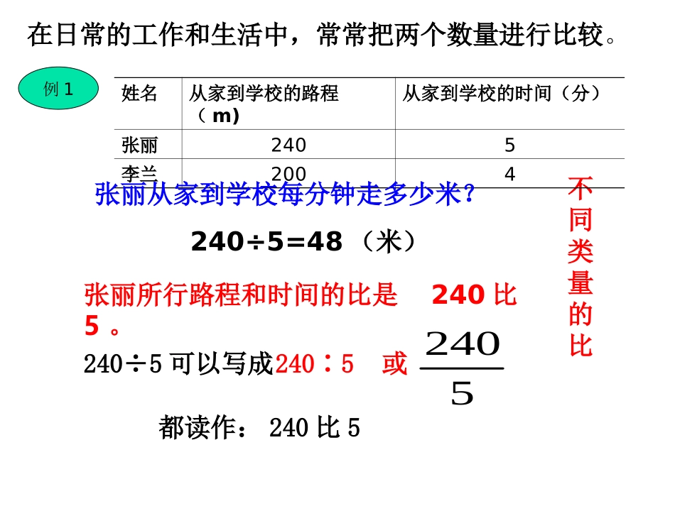 《比的意义》比和按比例分配PPT课件[西师大版六年级数学]_第3页