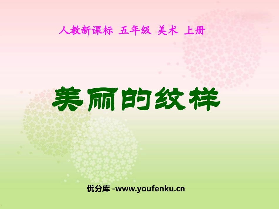 《美丽的纹样》PPT课件[五年级美术上册]_第1页