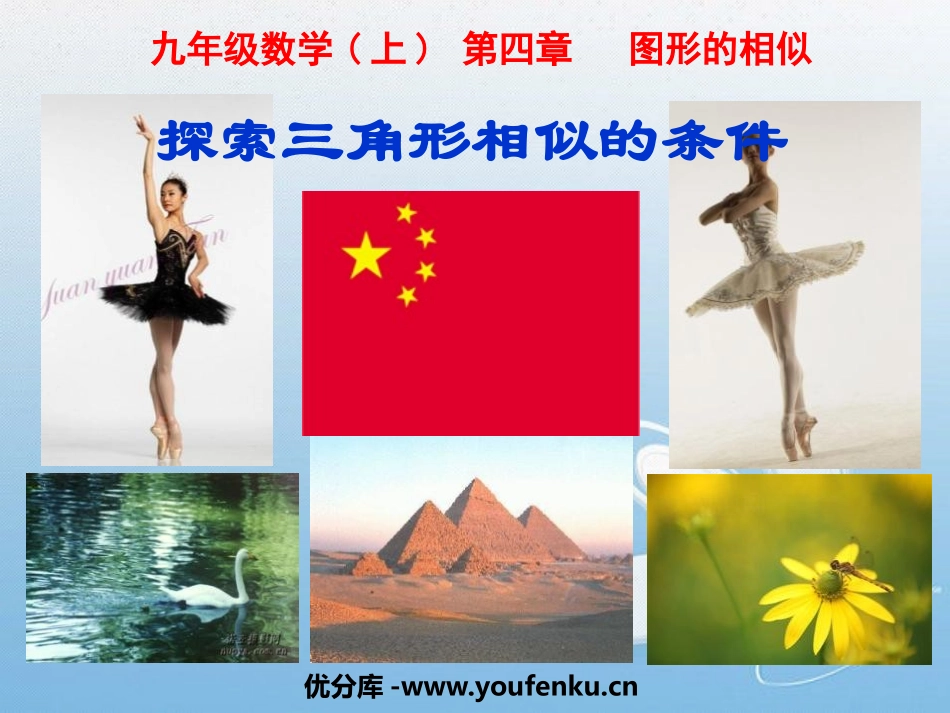 《探索三角形相似的条件》图形的相似PPT课件[北师大版九年级数学]_第1页