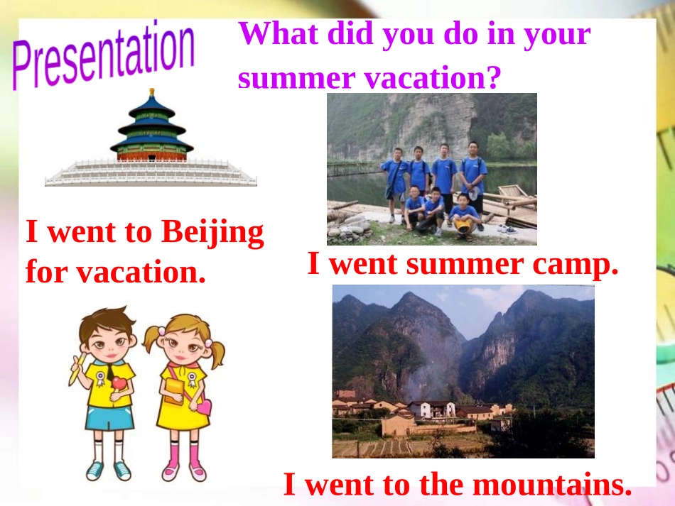 《Where did you go on vacation?》PPT课件_第3页