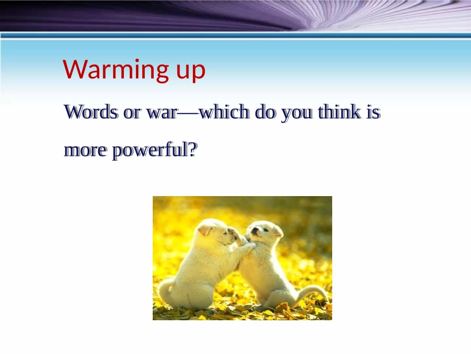 《The UN-The Power of Words》Work for Peace PPT课件_第2页