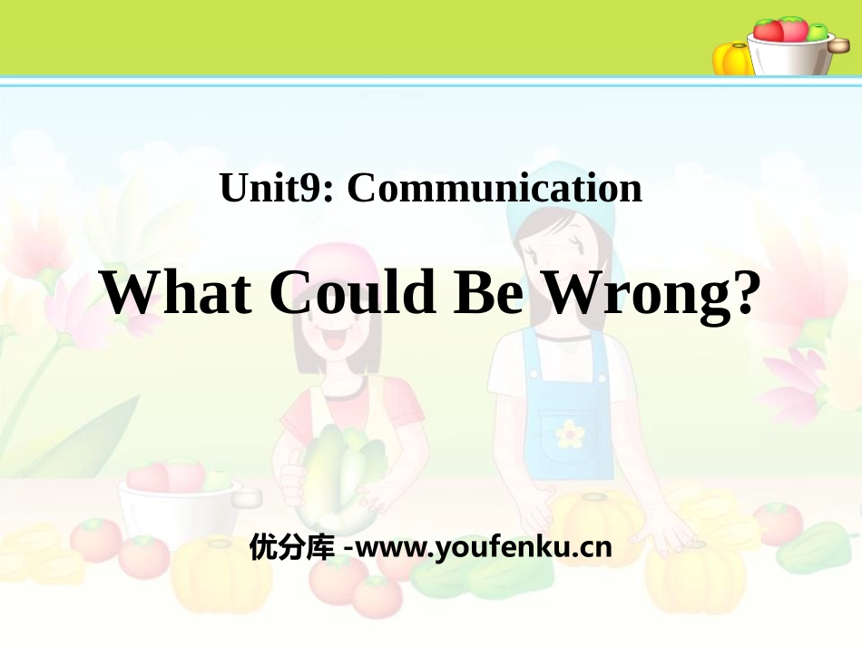 《What Could Be Wrong?》Communication PPT课件_第1页