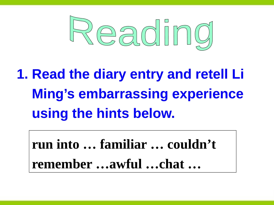 《How Embarrassing!》Communication PPT免费课件_第3页