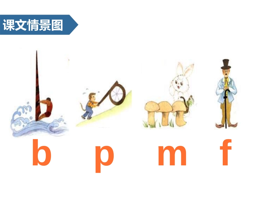 《bpmf》汉语拼音PPT课件[苏教版一年级语文上册]_第2页