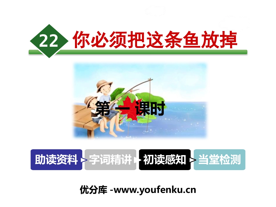 《你必须把这条鱼放掉》PPT课件[苏教版三年级语文下册]_第1页