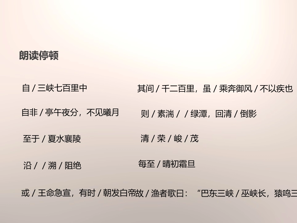 《三峡》PPT免费课件[苏教版七年级语文上册]_第3页