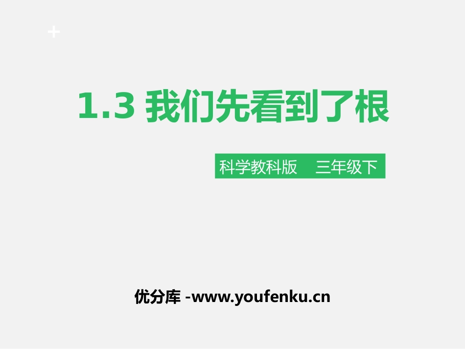 《我们先看到了根》植物的生长变化PPT课件[教科版三年级科学]_第1页