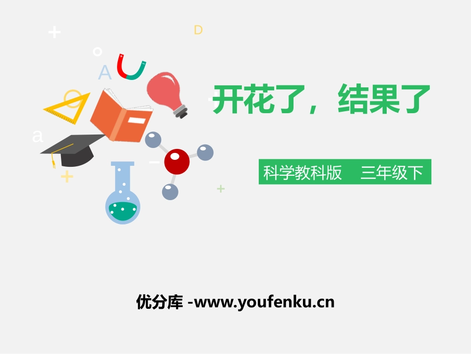 《开花了,结果了》植物的生长变化PPT课件[教科版三年级科学]_第1页